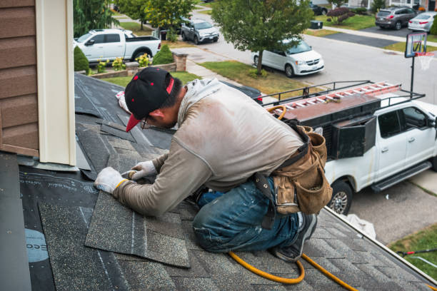 Professional Roofing technician working in Prairie City, IL